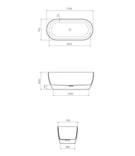 Elli ll freestanding bath