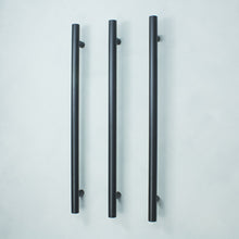 Vertical heated towel rail