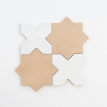Star & Cross tiles Matt white
