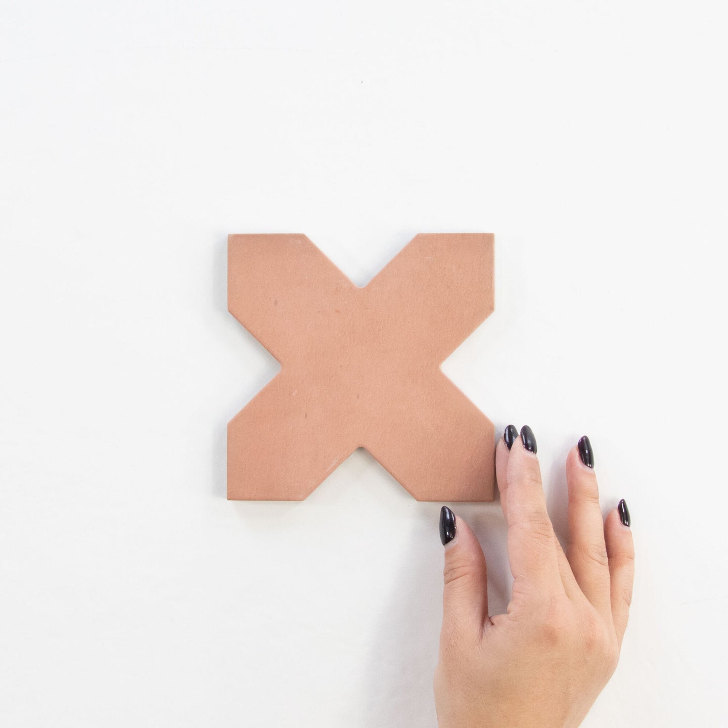Star & Cross tiles terracotta matt
