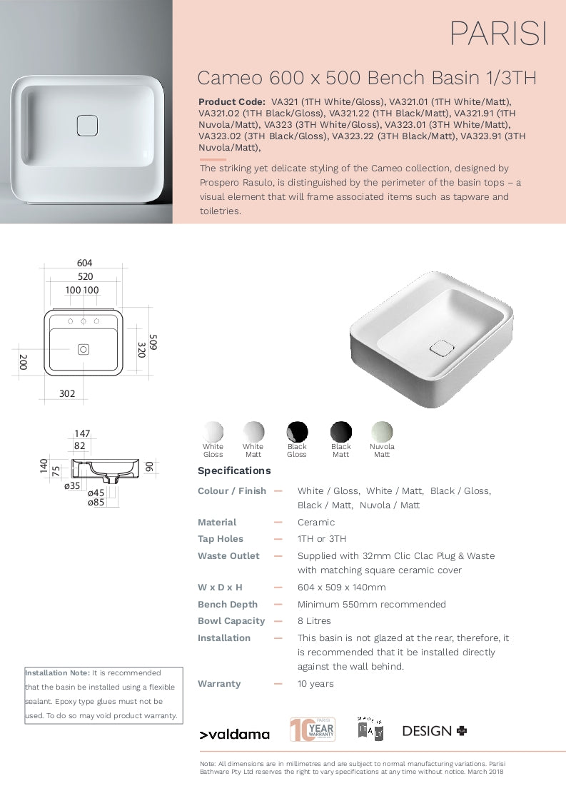 Cameo By Valdama 500X600