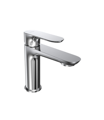 Slim basin mixer