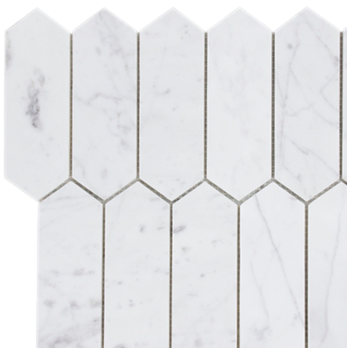 Carrara mosaic tiles