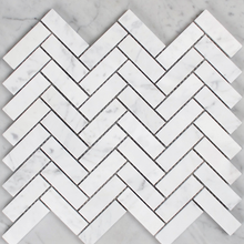 Carrara mosaic tiles