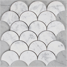 Carrara mosaic tiles