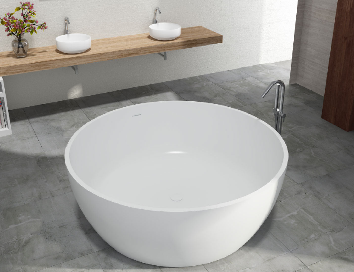 Terrazzo Romeo Round Bath 1500